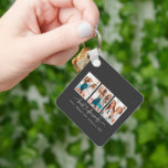 Script heart cute modern multi photo best friends key ring<br><div class="desc">Script heart cute modern multi photo best friends triptych gift</div>