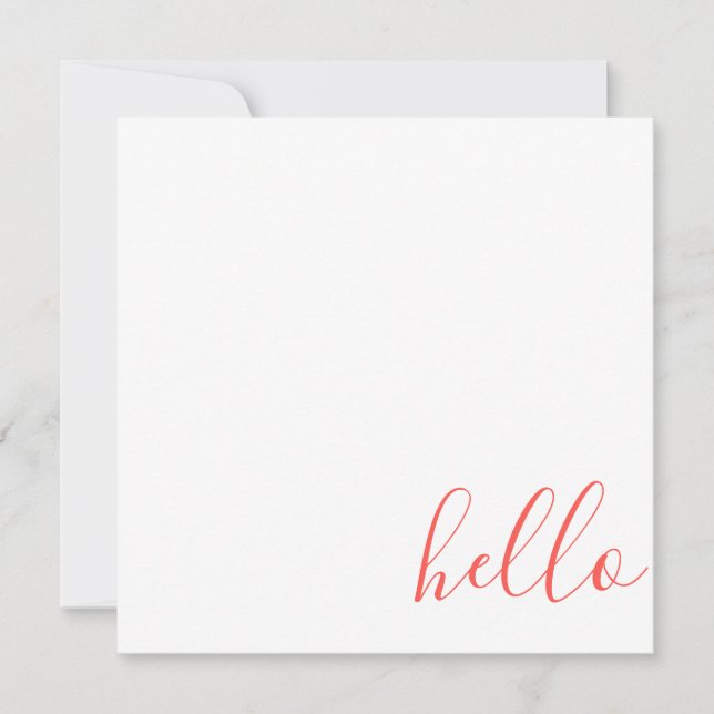 Script Hello Card (Front)