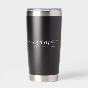 Script Kids Names Mama Insulated Tumbler