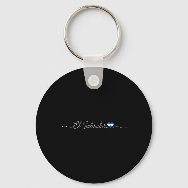 Script Kids Salvador Soccer Pride Latinx  Key Ring (Front)