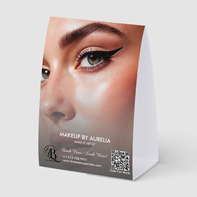  Script Logo QR Code Photo Makeup Artist (Front)