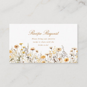 Script Love Is In Bloom Recipe Enclosure Card