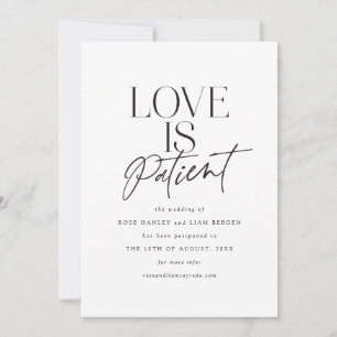 Script Love Wedding Postponed Change the Date Announcement