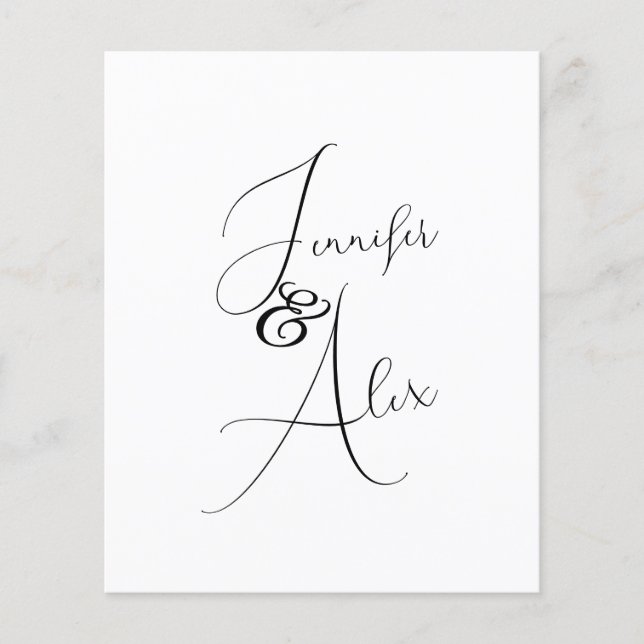 Script Minimalist Photo Collage Thank You Cards (Front)