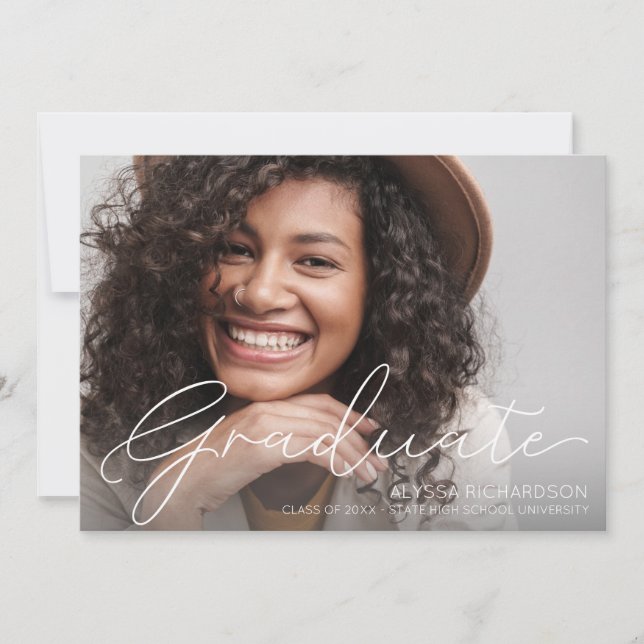 Script Mod Photo Graduation Announcement (Front)