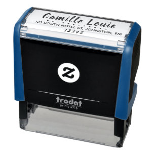 Script Modern Address Stamp Self Inking Custom
