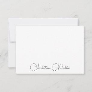Script Modern Simple Names Template Typography