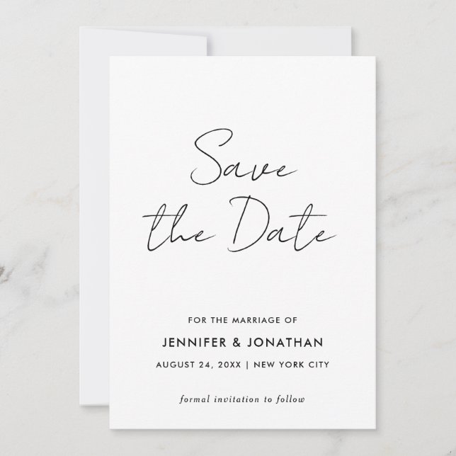 Script Modern Template Simple Black And White (Front)