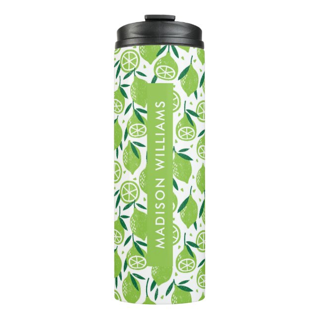 Script Monogram Fruit Thermal Tumbler (Front)