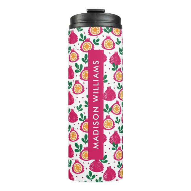 Script Monogram Fruit Thermal Tumbler (Front)