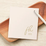 Script Monogram Modern Minimal Blush Pink Simple Notepad<br><div class="desc">Script Monogram Modern Minimal Blush Pink Simple Notepad</div>