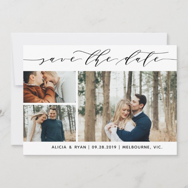 Script multiple photos save the date (Front)