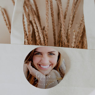 SCRIPT NAME 6 CM ROUND BADGE