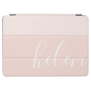 Script Name Chic Personalised Two-Tone Peach iPad Air Cover