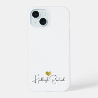 Script Name Gold Heart Monogram