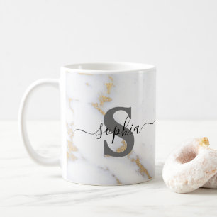 Script Name Initial Personalised Custom Monogram  Coffee Mug