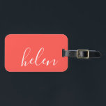 Script Name Luggage Tag<br><div class="desc">An elegant and chic luggage tag customisable with your name in a modern script font. Part of the Script Name collection from Parcel Studios.</div>