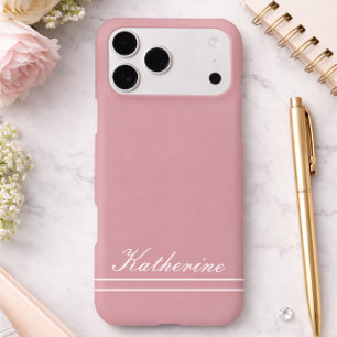 Script Name Minimalist Dusty Rose