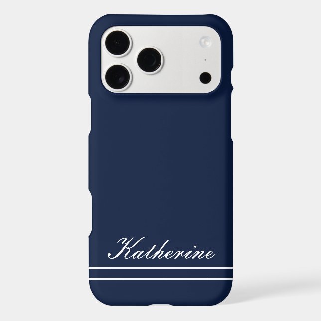 Script Name Minimalist Navy Blue (Back)