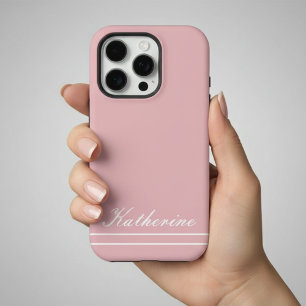 Script Name Minimalist Pink iPhone 16 Pro Case