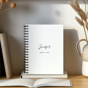 Script Name Modern Minimal Notebook