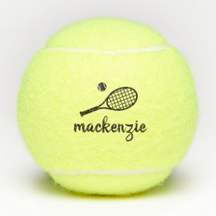 Script Name Modern Personalised Tennis Balls