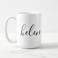 Script Name Personalised Gift Custom Black White