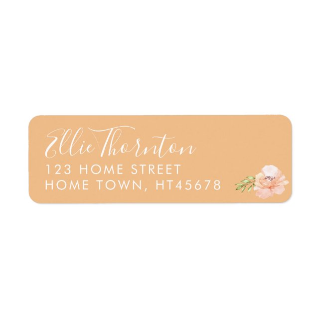 Script Name Return Address Label (Front)