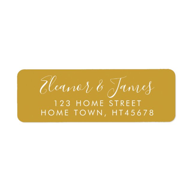 Script Name Return Address Return Address Label (Front)