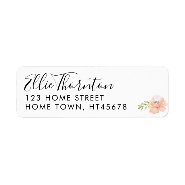 Script Name Return Address Return Address Label (Front)