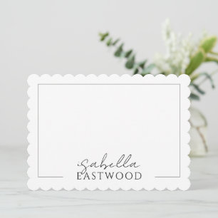 Script Name Serif Note Cards