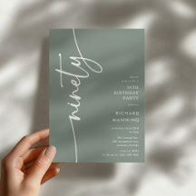Script Ninety' 90th Birthday