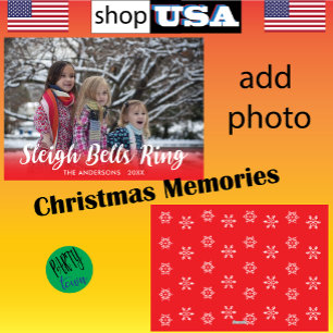 Script Overlay Sleigh Bells Ring Holiday Template