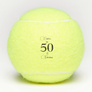 Script Personalised 50 & Fabulous Tennis Ball