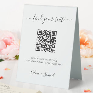 Script Please Find Your Seating Chart QR Code