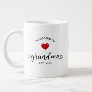 Script Promoted To Grandma Large Coffee Mug
