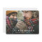 Script red plaid photo card