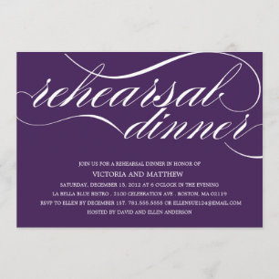 SCRIPT   REHEARSAL DINNER INVITATION