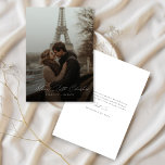 Script Romantic Married Little Christmas Photo Holiday Card<br><div class="desc">Celebrate your first holiday season as a married couple with this elegant "Married Little Christmas" photo card. Designed with romantic script and a modern minimalist layout, this double-sided card features your favourite couple photo with a sweet, festive overlay. Whether you're sharing a newlywed announcement or simply spreading some seasonal joy,...</div>