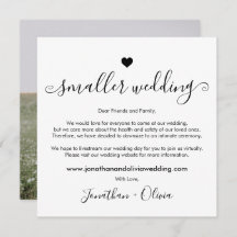Script Smaller Wedding Downsize Photo Wedding