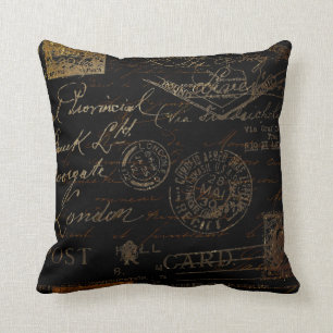 Script & Stamps Cushion