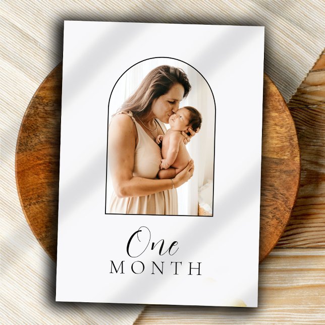 Script Text Baby Monthly Milestone Card (Creator Uploaded)