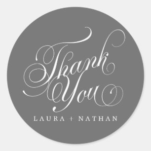 Script Thank You Sticker