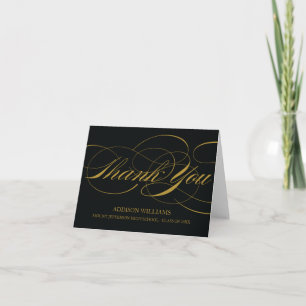 SCRIPT THANKS GRADUATION THANK YOU CARD