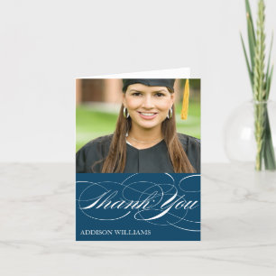 SCRIPT THANKS   GRADUATION THANK YOU CARD