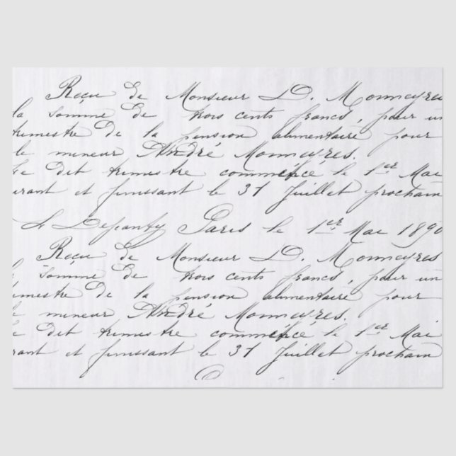 Script Tissue Paper (Front)