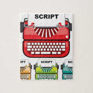 Script Typewriter Jigsaw Puzzle
