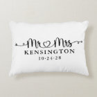 Script Typography Personalised Mr Mrs Wedding