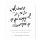 Script Typography Unplugged Wedding Ceremony Sign