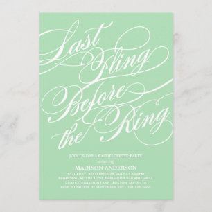 SCRIPTED   BACHELORETTE PARTY INVITATION